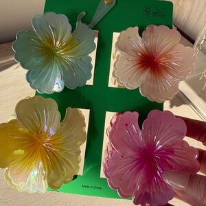 Colorful Floral Hair Clips